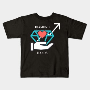 Diamond hands stock market bullish Kids T-Shirt